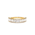 Marquise & Baguette Diamond Wedding Ring in 14K Gold — view 1