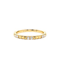 Pyramid Diamond Eternity Ring in 14K Gold — view 1