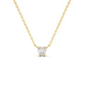 Heart-Shape Diamond Necklace in 14K Gold — view 1