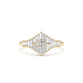 Art Deco Inspired Baguette Diamond Ring in 14K Gold — view 1
