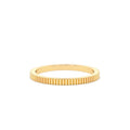 1.5MM Ribbed Ring in in 14K Gold — view 1