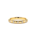 Star Setting 5 Stone Diamond Ring in 14K Gold — view 1