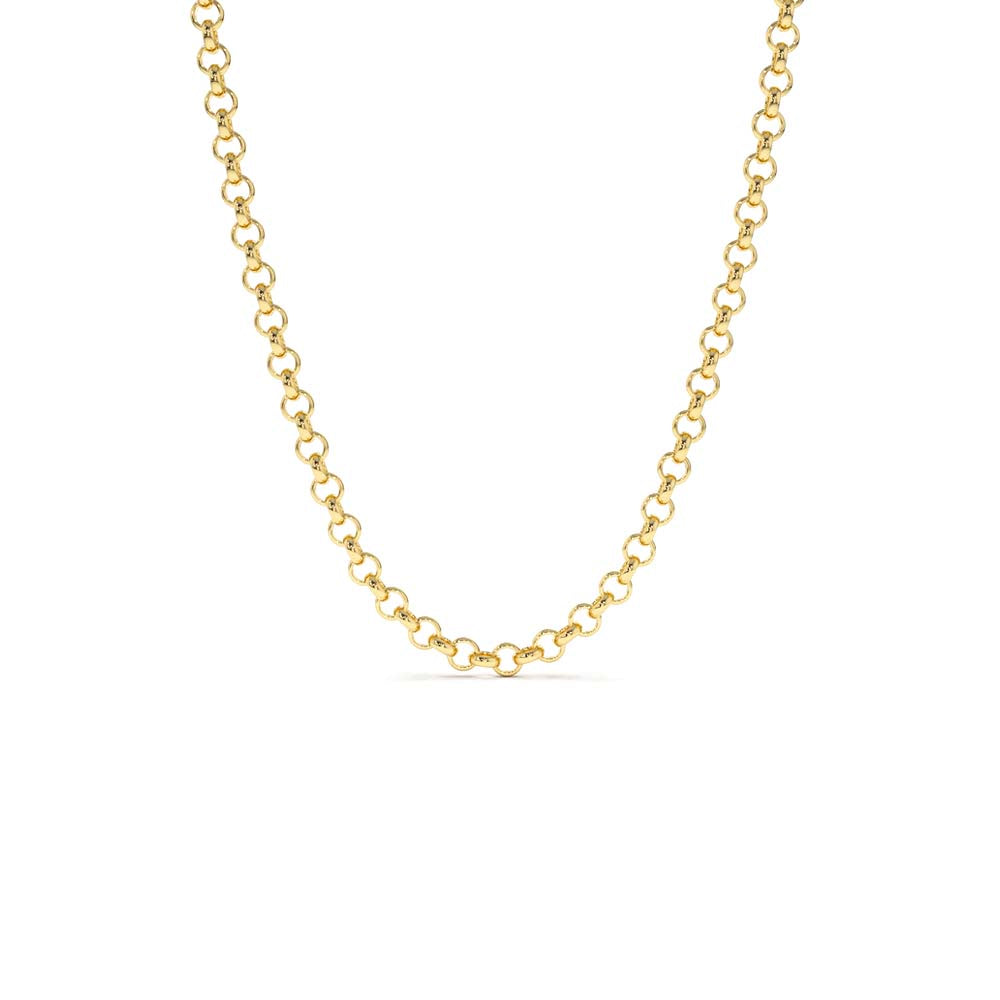 3MM Rolo Chain in 14K Gold — view 1