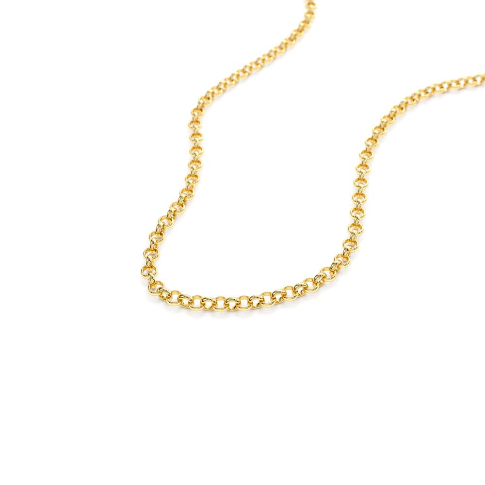 3MM Rolo Chain in 14K Gold — view 2