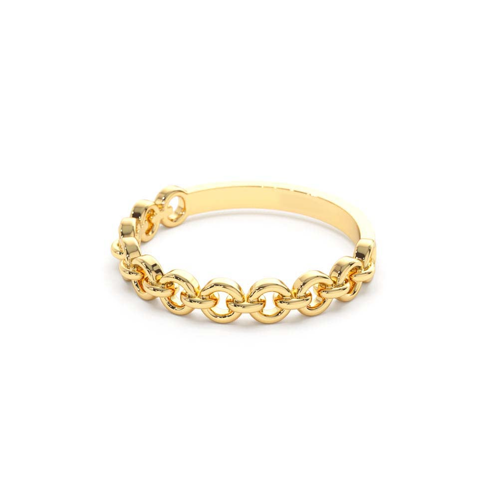 Stackable Dainty Ring in 14K Gold — view 2