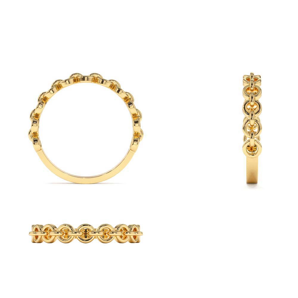 Stackable Dainty Ring in 14K Gold — view 3
