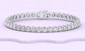 14K 4-Prong Diamond Bracelet