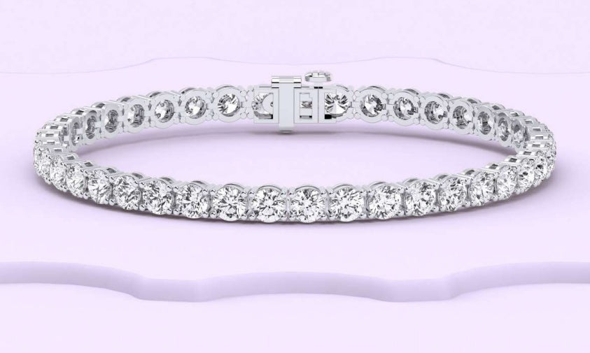 14K 4-Prong Diamond Bracelet