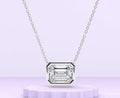 14K Emerald Fancy Solitaire Pendant