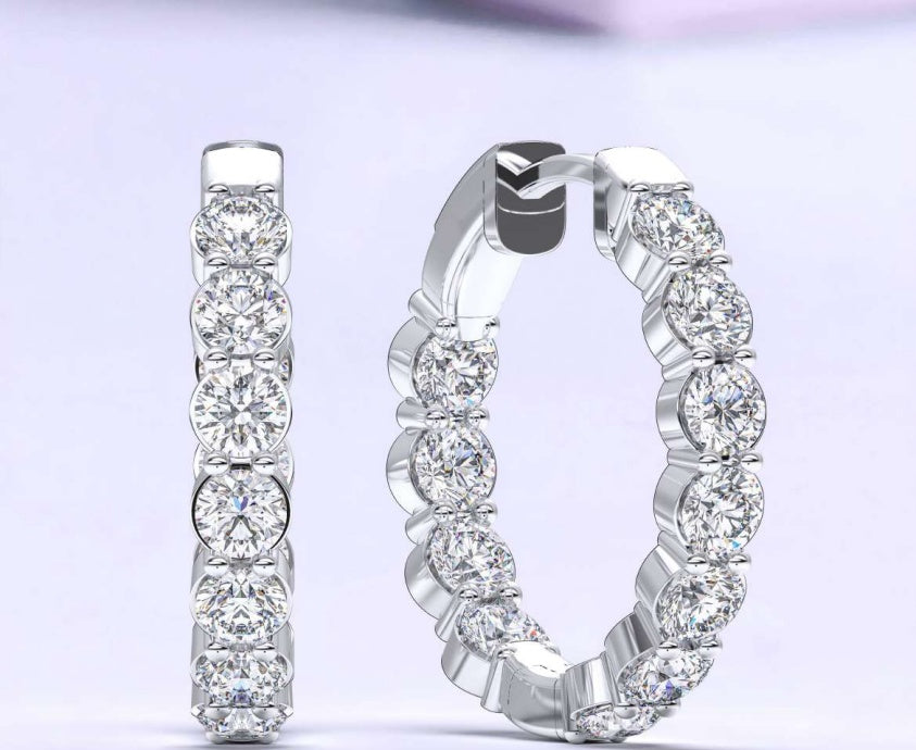 14K Low-Set Huggie Earrings