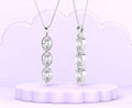 14K Oval Snow Pendant with Bail