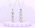 14K Round Snow Pendant with Bail
